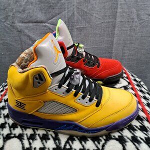 %Size 12 Nike Air Jordan 5 Retro What The Sneakers Men CZ5725-700 / AJ23